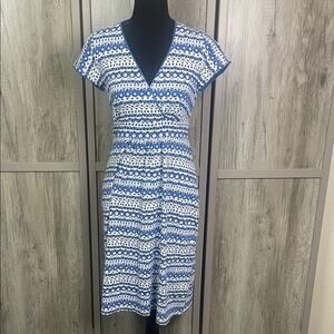 Boden jersey s/s surplice wrap mididress women's 6R